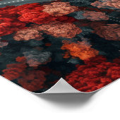 Poster Vue aérienne de la route Winial à travers l'automn (Coin)