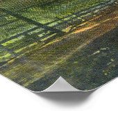 Poster Vue aérienne de la vallée et du mont Shasta (Coin)