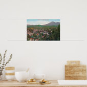 Poster Vue aérienne de la ville de San Rafael, CA (Cuisine)