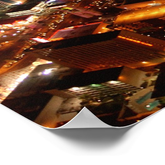 Poster Vue aérienne de Las Vegas depuis un blimp (Coin)