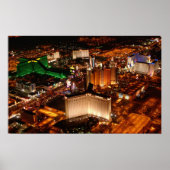 Poster Vue aérienne de Las Vegas depuis un blimp (Devant)