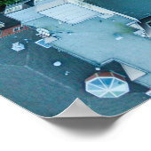 POSTER VUE AÉRIENNE DE LOMBARD STREET, SAN FRANCISCO, USA (Coin)