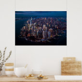 Poster Vue aérienne de Manhattan (Cuisine)