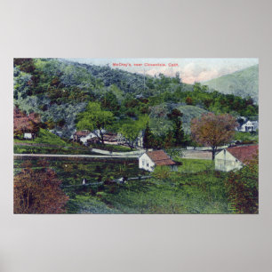 Poster Vue aérienne de McCray'sCloverdale, CA