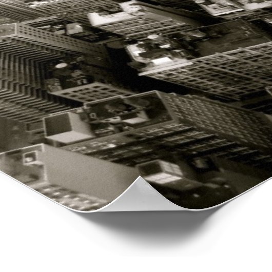 Poster Vue aérienne de New York City (Coin)