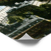 Poster Vue aérienne de Paris, France Vintage (Coin)