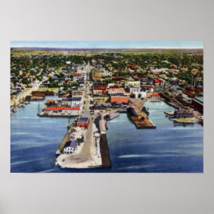 Poster Vue aérienne de Pensacola Florida