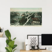 Poster Vue aérienne de Père Noël AveAlameda, CA (Bureau à domicile)