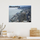 Poster Vue aérienne de seattle (Cuisine)
