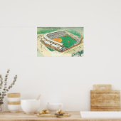 Poster Vue aérienne de Wrigley Field # 3Chicago, IL (Cuisine)