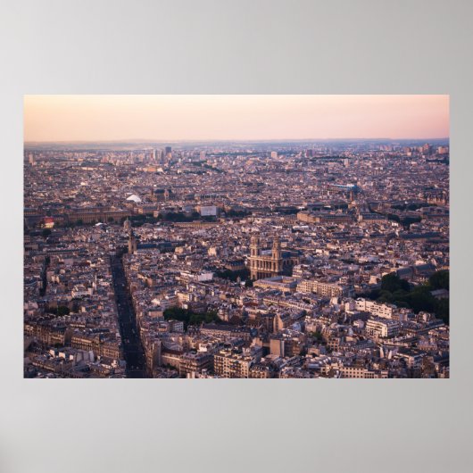 POSTER VUE AÉRIENNE DES BÂTIMENTS DE LA VILLE EN JOURNÉE (Devant)