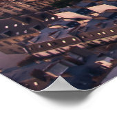 POSTER VUE AÉRIENNE DES BÂTIMENTS DE LA VILLE EN JOURNÉE (Coin)