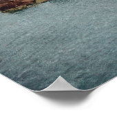 Poster Vue aérienne des chutes et du pont (Coin)