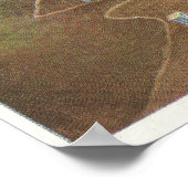 Poster Vue aérienne des chutes Niagara entières (Coin)