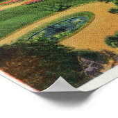 Poster Vue aérienne des jardins publics # 2 (Coin)