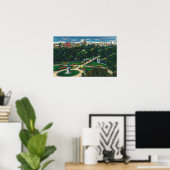 Poster Vue aérienne des jardins publics, Beacon Hill (Bureau à domicile)