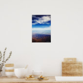 Poster Vue aérienne des montagnes brunes rouges (Cuisine)