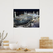 Poster Vue aérienne des pèlerins du pèlerinage à la Kaaba (Cuisine)