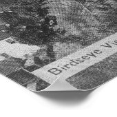 Poster Vue aérienne du camp Angels Camp Angels, CA (Coin)