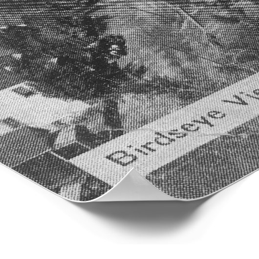 Poster Vue aérienne du camp Angels Camp Angels, CA (Coin)