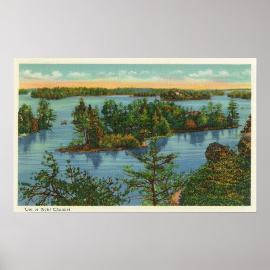 Poster Vue aérienne du canal hors-vue (Devant)