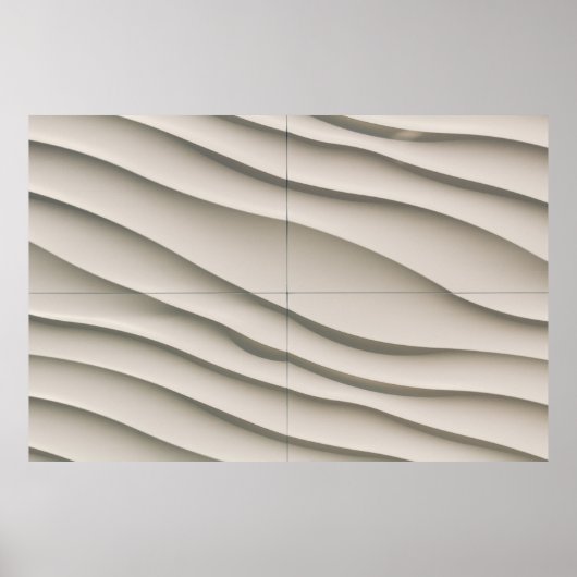 Poster Vue aérienne du désert (Devant)