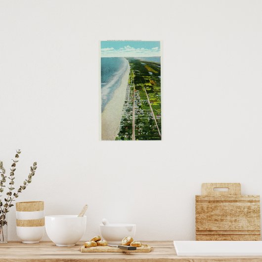 Poster Vue aérienne du front de mer (Cuisine)