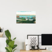 Poster Vue aérienne du front de mer de Vallejo et de Mare (Bureau à domicile)