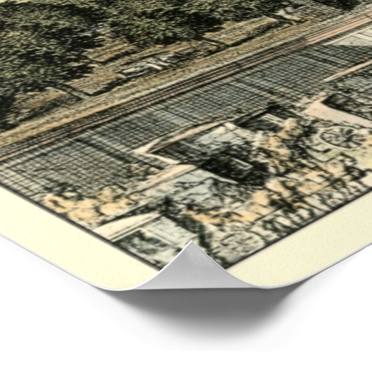 Poster Vue aérienne du jardin formel par Eric Dahlbergh (Coin)