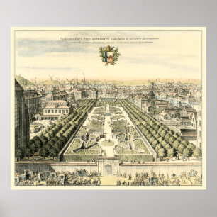 Poster Vue aérienne du jardin formel par Eric Dahlbergh