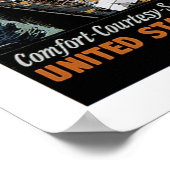 Poster Vue aérienne du Léviathan de la US Line (Coin)