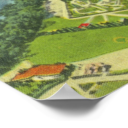 Poster Vue aérienne du parc Roseland (Coin)