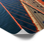 Poster Vue aérienne du pont du Golden Gate (Coin)