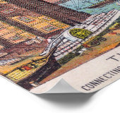 Poster Vue aérienne du pont Willimantic (Coin)