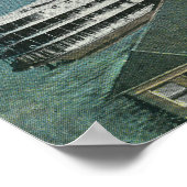 Poster Vue aérienne du quai de navigation Hudson (Coin)