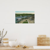 Poster Vue aérienne du quai de navigation Hudson (Cuisine)