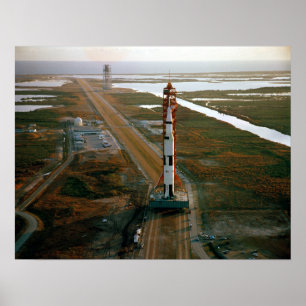 Poster Vue aérienne du Saturne V