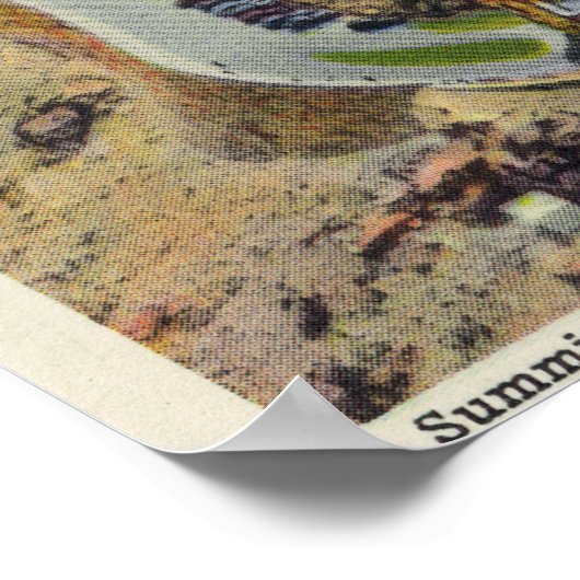 Poster Vue aérienne du sentier Winial, Château, Sommet (Coin)