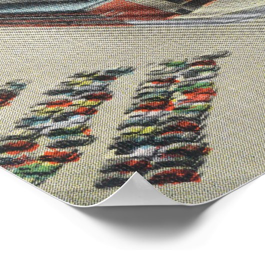 Poster Vue aérienne du stade du comté de New Milwaukee (Coin)