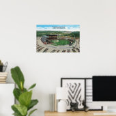 Poster Vue aérienne du stade du comté de New Milwaukee (Bureau à domicile)
