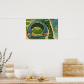 Poster Vue aérienne du stade municipal de Cleveland, OH (Cuisine)