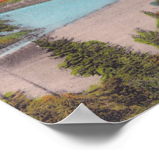 Poster Vue aérienne du sud depuis Monte Rio (Coin)