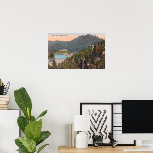 Poster Vue aérienne du sud depuis Monte Rio (Bureau à domicile)