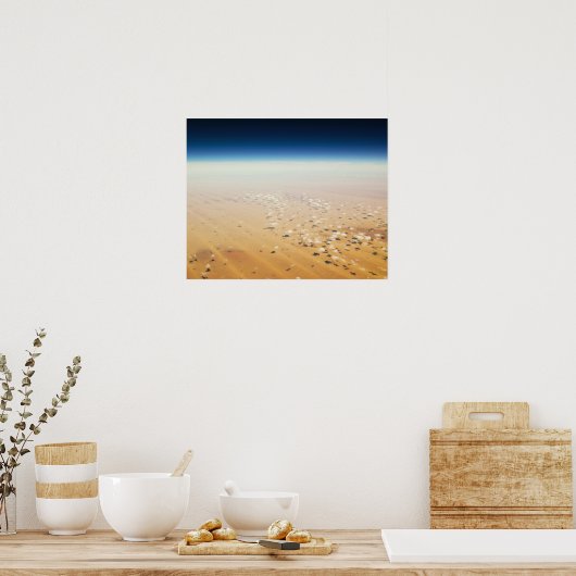 Poster Vue aérienne d'un désert (Cuisine)