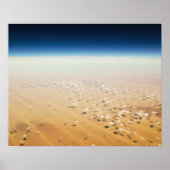 Poster Vue aérienne d'un désert (Devant)