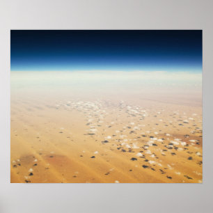 Poster Vue aérienne d'un désert