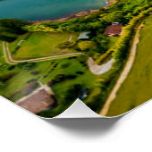 Poster Vue aérienne époustouflante de Guatape Antioquia (Coin)