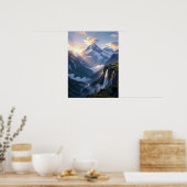 Poster Vue alpine à couper le souffle (Cuisine)
