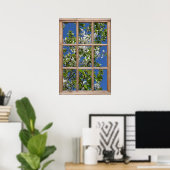 Poster Vue Arborescence à partir d'une fenêtre (Bureau à domicile)