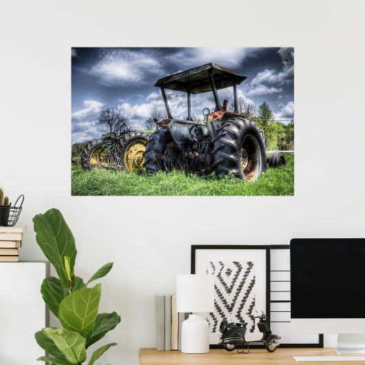 Poster vue arrière (Bureau à domicile)